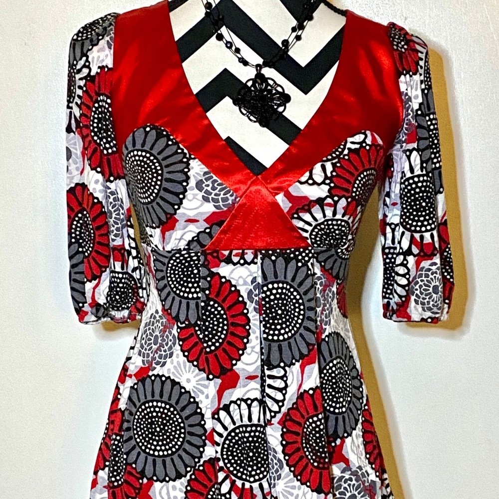 Arden B - Floral baby doll shirt